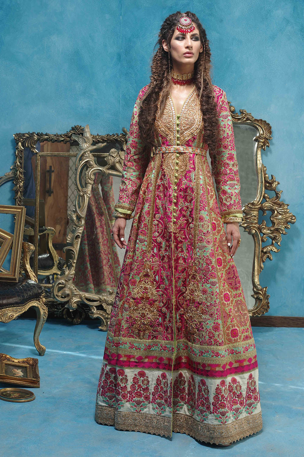 Kashmiri Green Coat