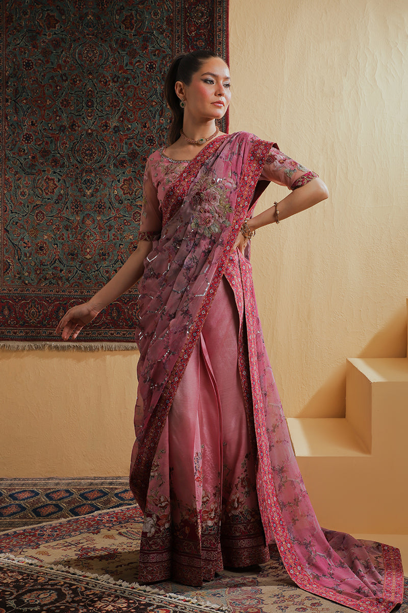 Rosewood Zari Fusion Saree